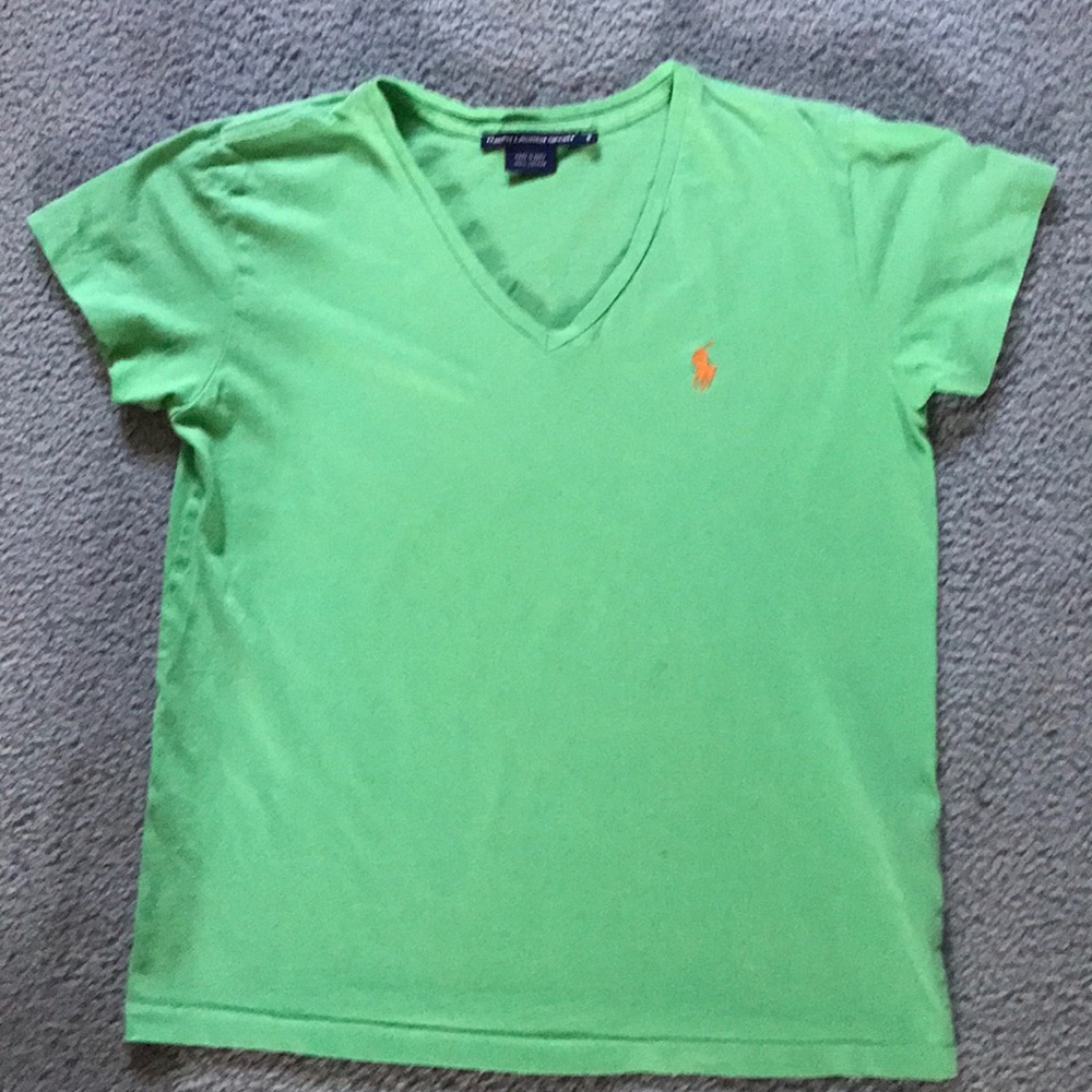 Ralph Lauren Sport short sleeved, v neck tee shirt